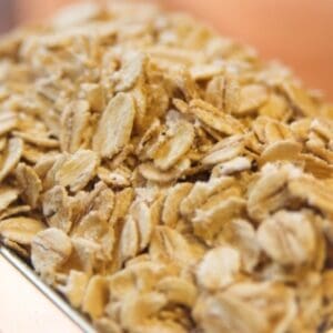 A close up of oats on the table