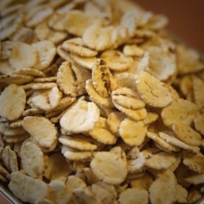 A close up of some cereal in a bowl