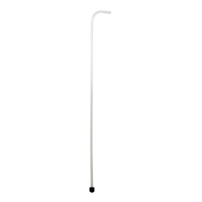 White plastic siphon tube with black tip.