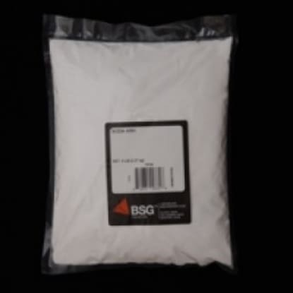 White powder in plastic bag with label.