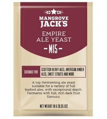 A package of empire ale yeast for use in beer.