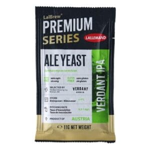 A package of verdant ipa ale yeast.