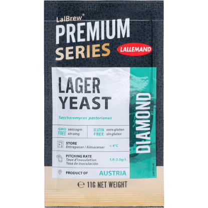 A package of beer yeast for brewing.