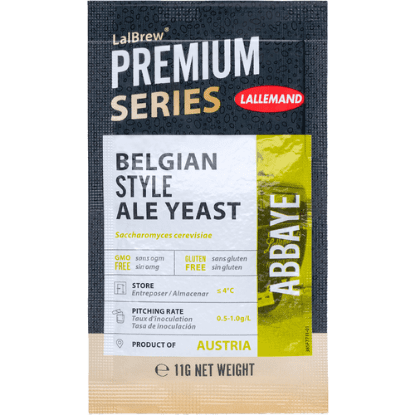 A package of beer yeast for abbaye.