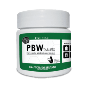 Five Star PBW Tablets Cleaner, Eye Irritant.