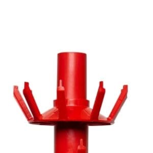 Red bottle drying rack with arms