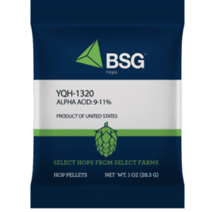 A bag of hops for making hop pellets.