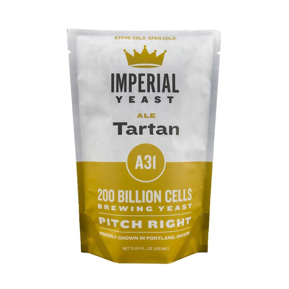 Imperial Tartan A31 Ale Yeast packet.