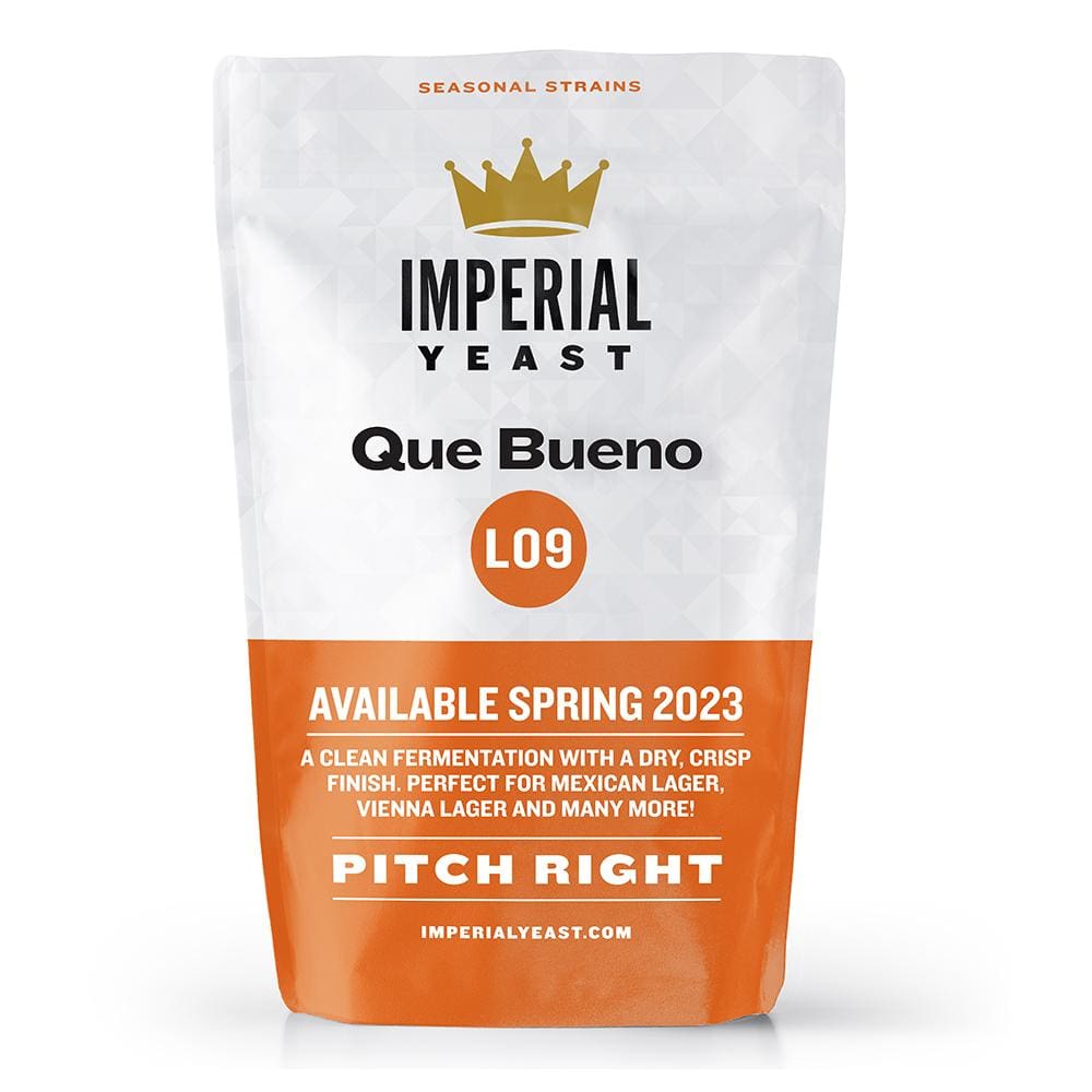 Imperial Yeast Que Bueno L09 packaging.