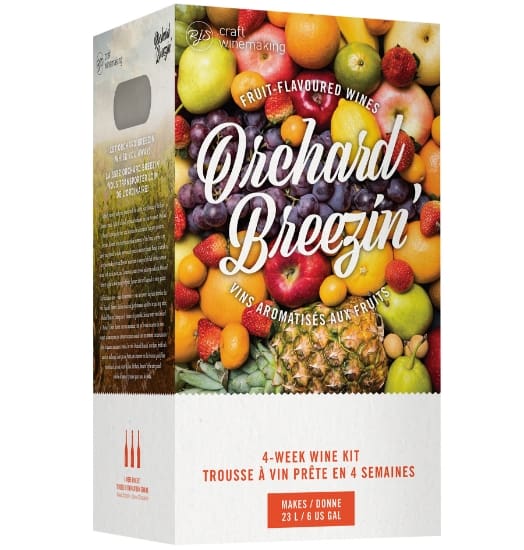 Orchard Breezin' fruit-flavored wine kit.